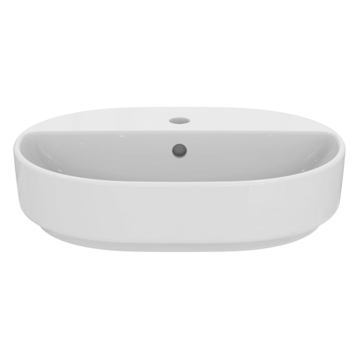 Ideal Standard i.life O Aufsatzwaschtisch 55 x 40 cm mit 1 Hahnloch und Überlauf