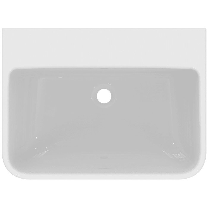 Ideal Standard i.life B Waschtisch 50 cm, ohne Hahnloch, mit Überlauf