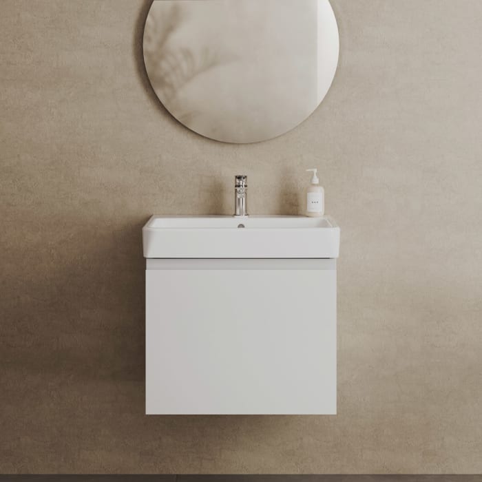 Ideal Standard i.life B Waschtisch 55 cm, 1 Hahnloch, mit Überlauf und Ideal Plus