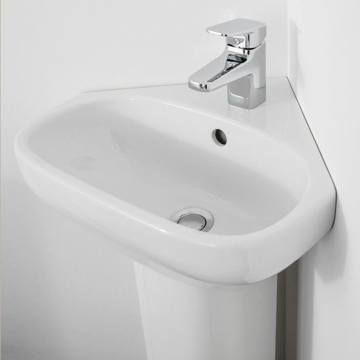 Ideal Standard i.life A Eckwaschtisch, 1 Hahnloch, mit Überlauf