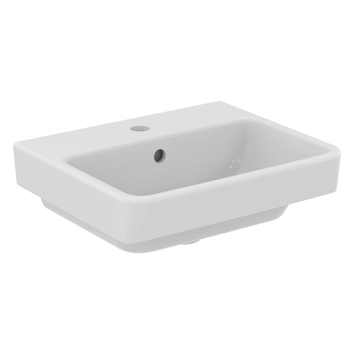 Ideal Standard i.life B Handwaschbecken 45 cm, 1 Hahnloch, mit Überlauf und Ideal Plus