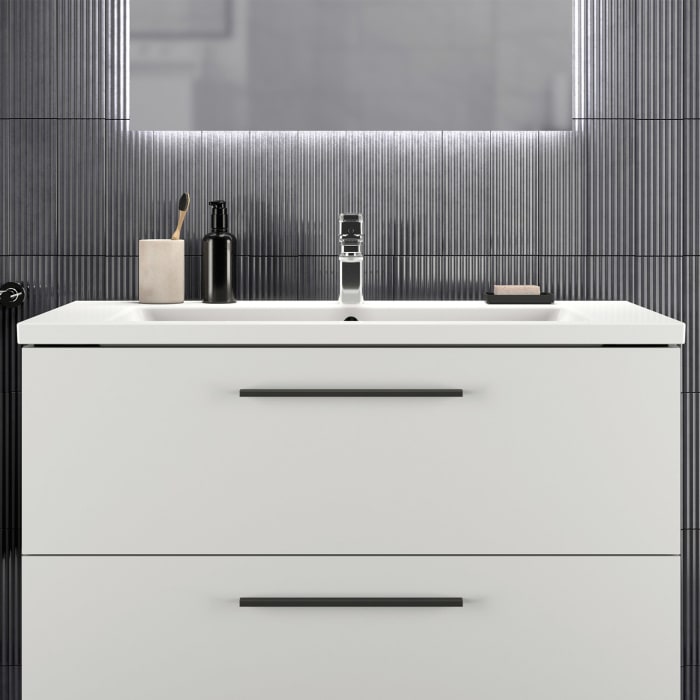 Ideal Standard i.life B Möbelwaschtisch 101 cm, 1 Hahnloch, mit Überlauf