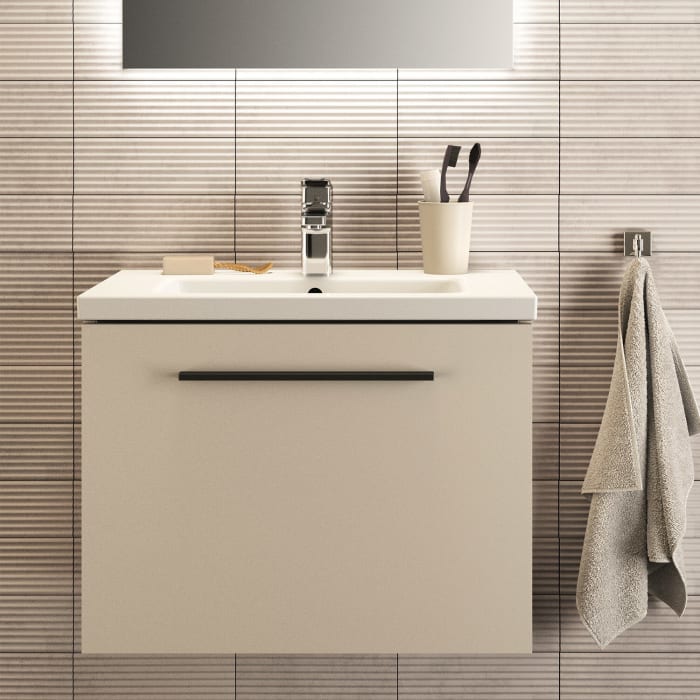 Ideal Standard i.life S Möbelwaschtisch 61 cm, 1 Hahnloch, mit Überlauf