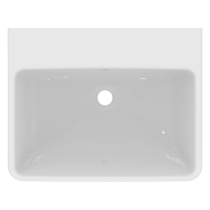 Ideal Standard i.life B Möbelwaschtisch 60 cm, ohne Hahnloch, mit Überlauf und Ideal Plus