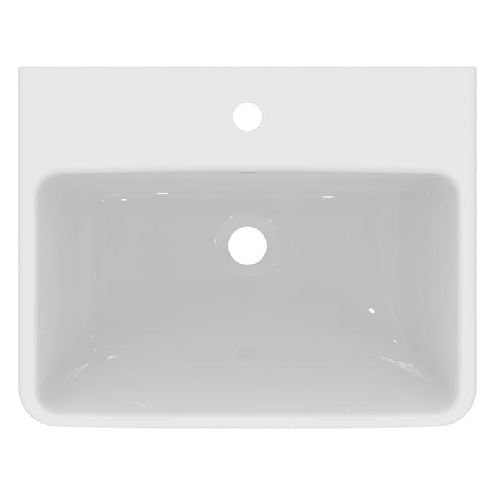 Ideal Standard i.life B Möbelwaschtisch 55 cm, 1 Hahnloch, mit Überlauf und Ideal Plus