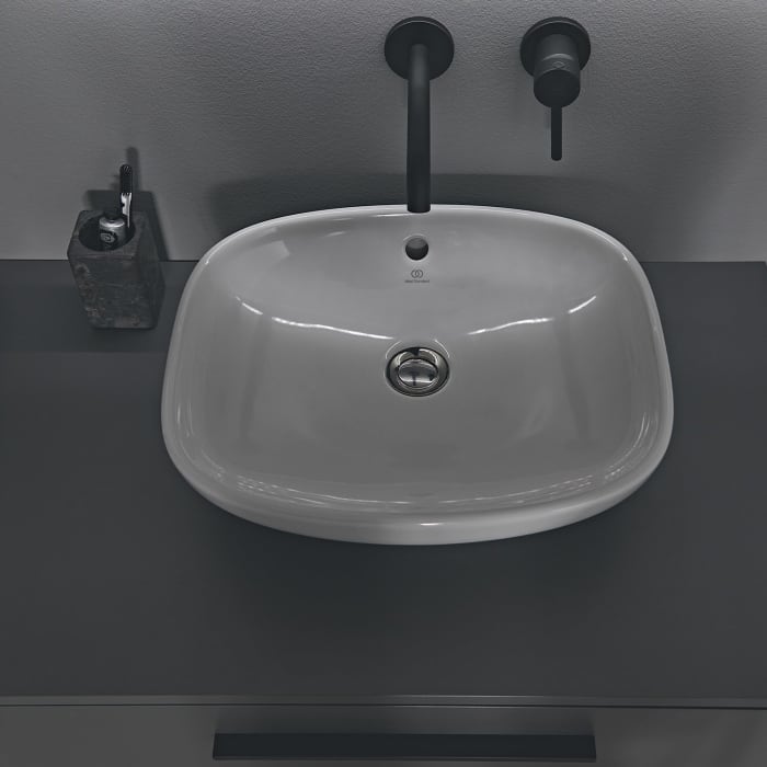 Ideal Standard i.life B Schale 45 cm, ohne Hahnloch, mit Überlauf