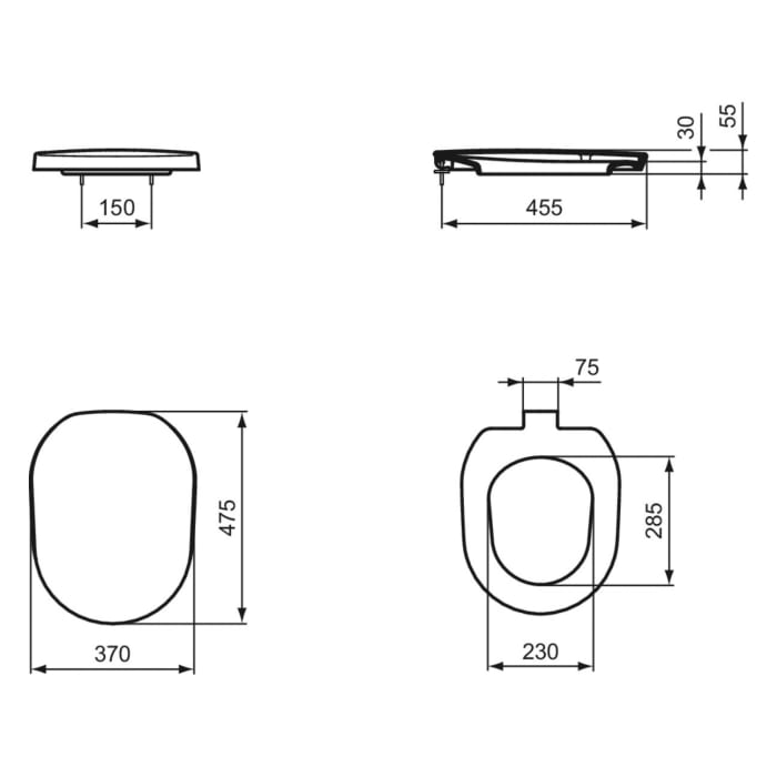 Ideal Standard Tonic WC-Sitz mit Softclosing