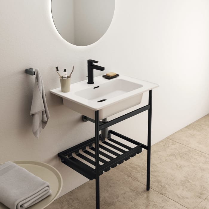 Ideal Standard Conca bodenstehende Metallkonsole für Waschtisch 60 x 44 cm