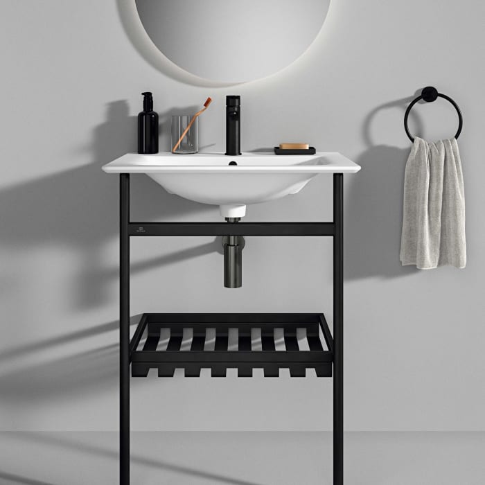 Ideal Standard Conca bodenstehende Metallkonsole für Waschtisch 60 x 44 cm