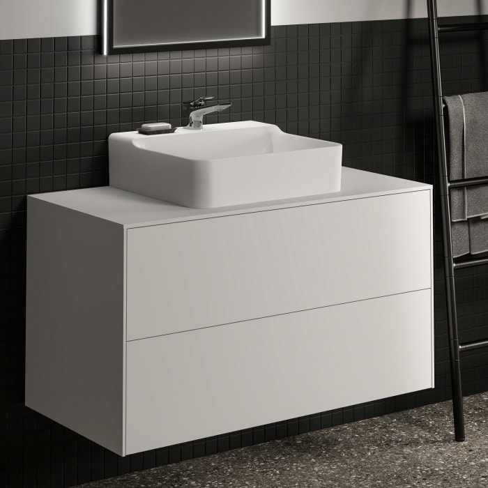 Ideal Standard Conca Waschtischunterschrank 100 cm, mit Ausschnitt, 2 Auszüge