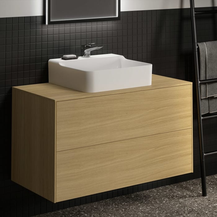 Ideal Standard Conca Waschtischunterschrank 100 cm, mit Ausschnitt, 2 Auszüge