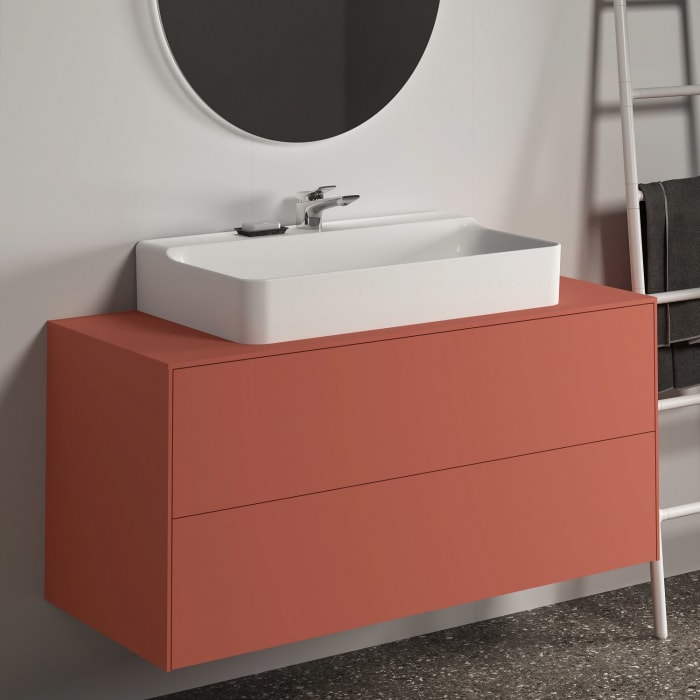 Ideal Standard Conca Waschtischunterschrank 120 cm, mit Ausschnitt, 2 Auszüge