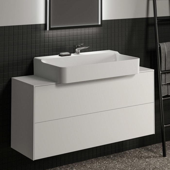 Ideal Standard Conca Waschtischunterschrank 120 cm, mit Ausschnitt, 2 Auszüge