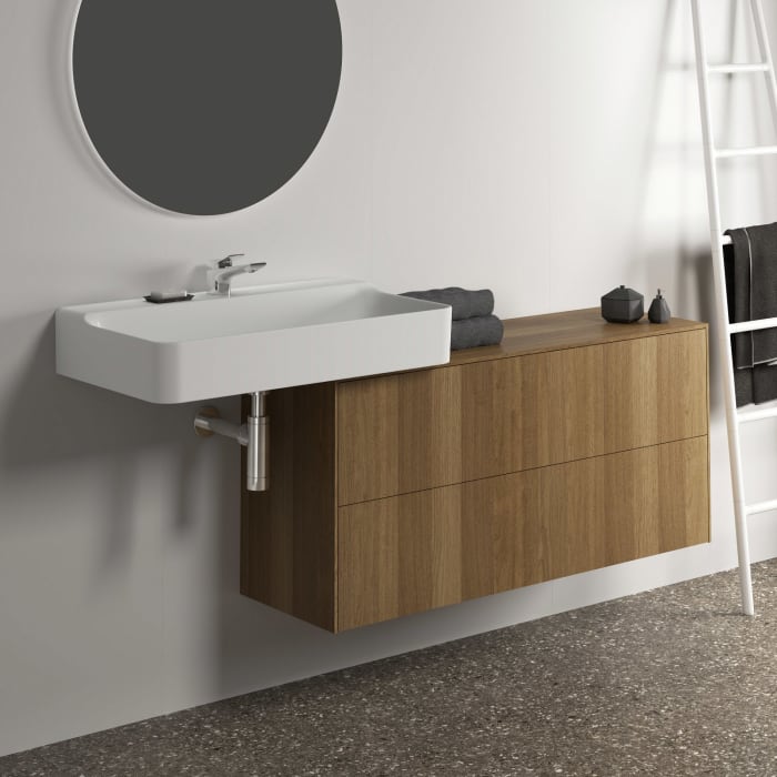 Ideal Standard Conca Waschtischunterschrank 120 cm, ohne Ausschnitt, 2 Auszüge