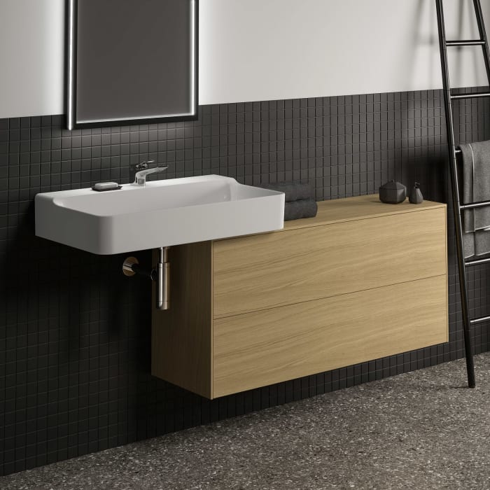 Ideal Standard Conca Waschtischunterschrank 120 cm, ohne Ausschnitt, 2 Auszüge