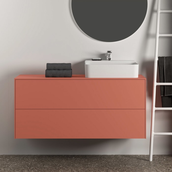 Ideal Standard Conca Waschtischunterschrank 120 cm, mit Ausschnitt wählbar, 2 Auszüge