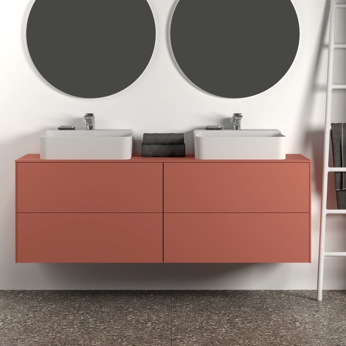 Ideal Standard Conca Waschtischunterschrank 160 cm, mit Ausschnitt wählbar, 4 Auszüge