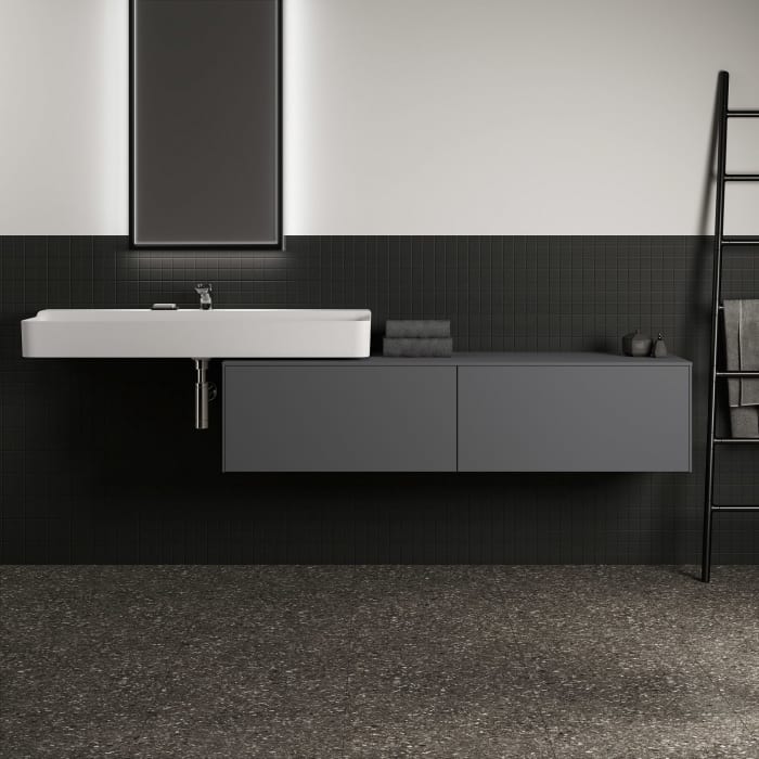 Ideal Standard Conca Waschtischunterschrank 160 cm, ohne Ausschnitt, 2 Auszüge