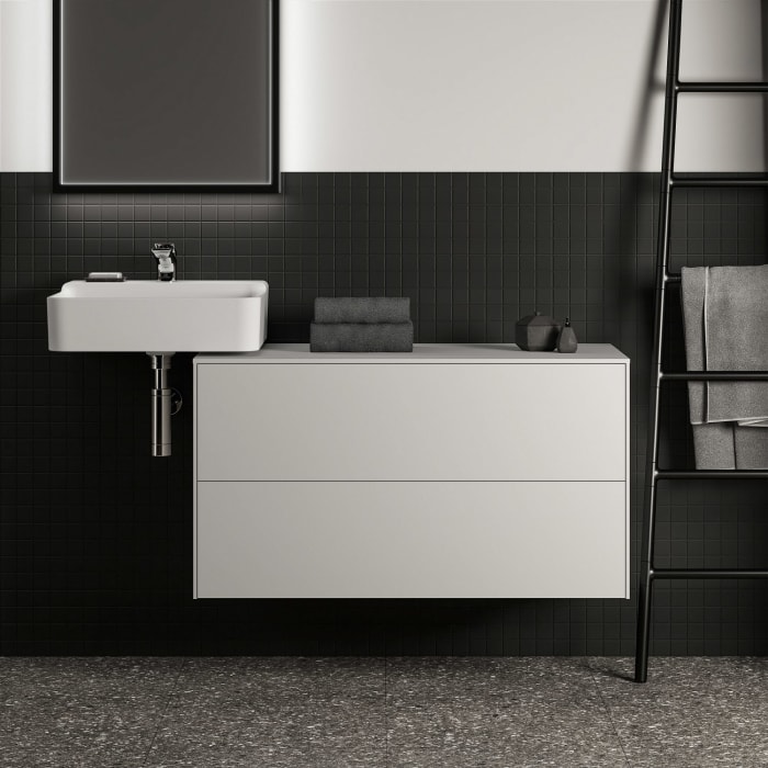 Ideal Standard Conca Waschtischunterschrank 100 cm, ohne Ausschnitt, 2 Auszüge