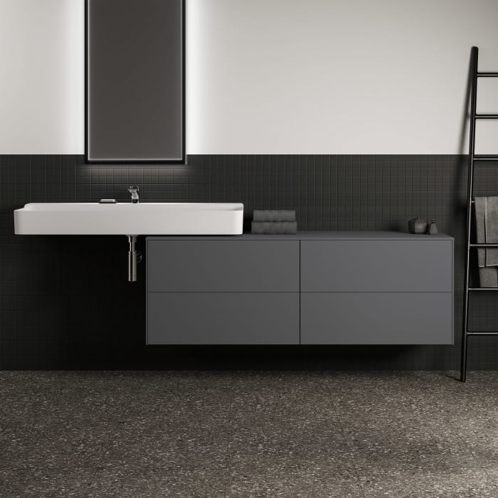 Ideal Standard Conca Waschtischunterschrank 160 cm, ohne Ausschnitt, 4 Auszüge