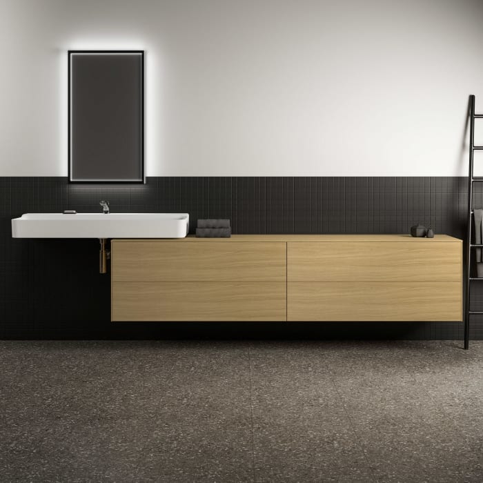 Ideal Standard Conca Waschtischunterschrank 240 cm, ohne Ausschnitt, 4 Auszüge