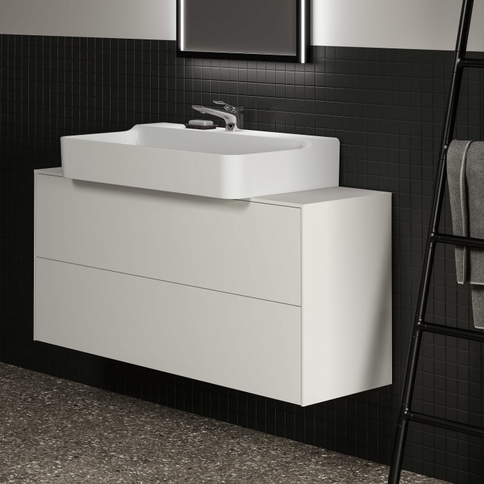 Ideal Standard Conca Waschtischunterschrank 120 cm, mit Ausschnitt, 2 Auszüge