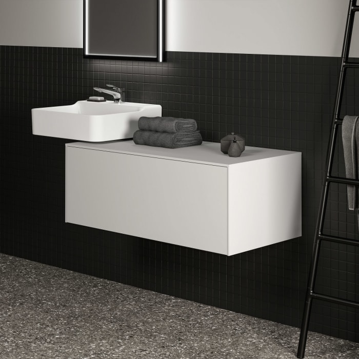 Ideal Standard Conca Waschtischunterschrank 100 cm, ohne Ausschnitt, 1 Auszug