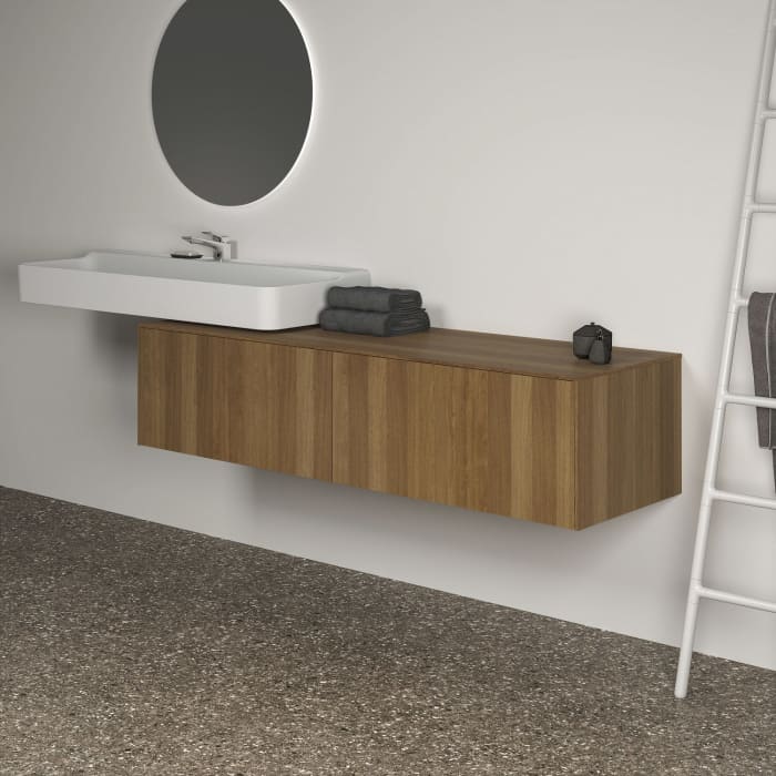 Ideal Standard Conca Waschtischunterschrank 160 cm, ohne Ausschnitt, 2 Auszüge