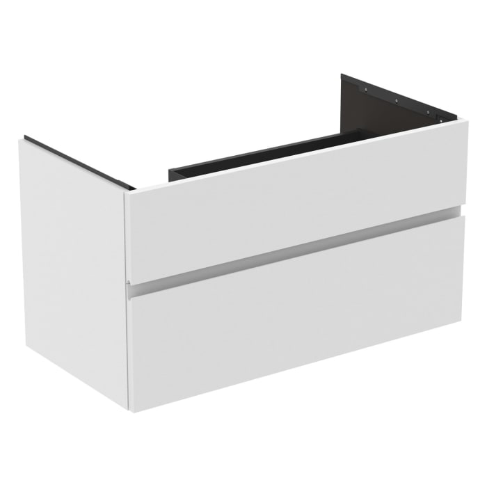 Ideal Standard Finesse Waschtischunterschrank 100 cm mit 2 Auszügen, asymmetrisch links, für Möbelwaschtisch