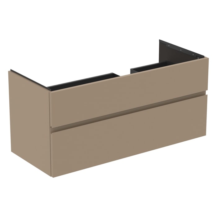 Ideal Standard Finesse Waschtischunterschrank 120 cm mit 2 Auszügen, asymmetrisch rechts, für Möbelwaschtisch