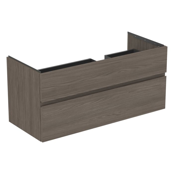 Ideal Standard Finesse Waschtischunterschrank 120 cm mit 2 Auszügen, asymmetrisch rechts, für Möbelwaschtisch