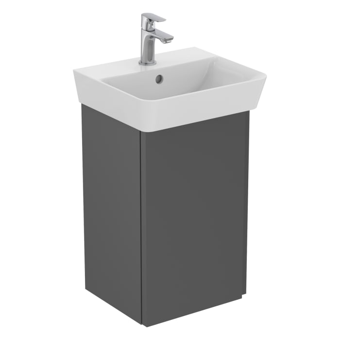 Ideal Standard Finesse Waschtischunterschrank 35 cm mit 1 Tür, Anschlag links, für Handwaschbecken Connect Air Cube