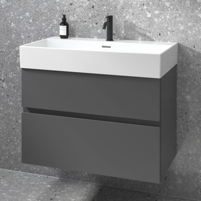 Ideal Standard Lastani Waschtisch mit Unterschrank und Waschtischarmatur 81,5 cm