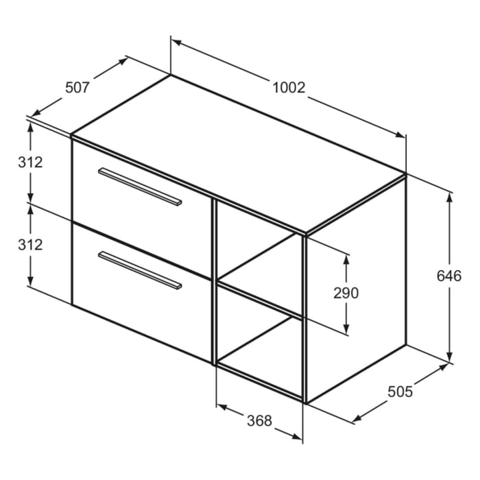 Ideal Standard i.life B Möbelpaket 100,2 cm