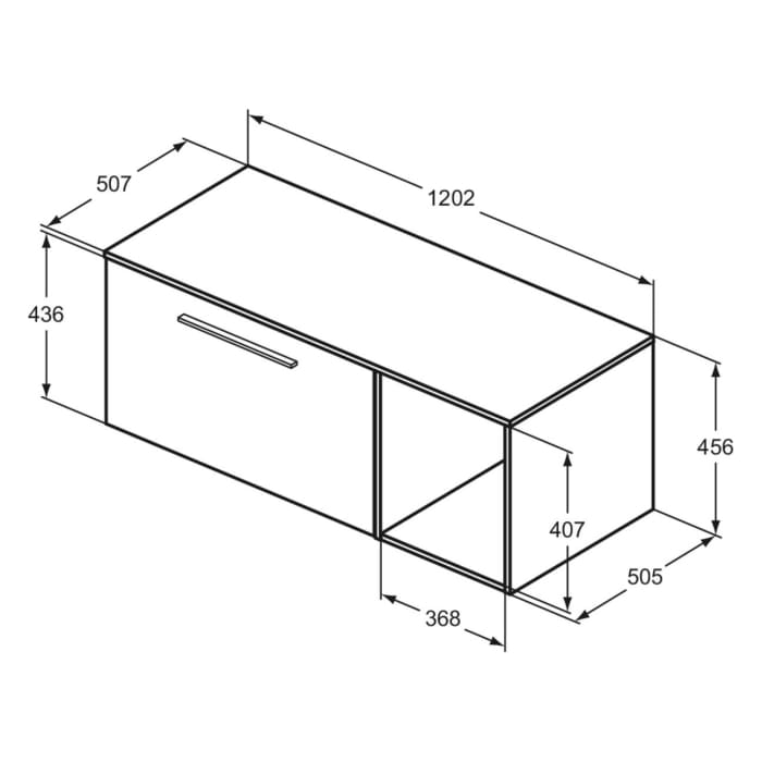 Ideal Standard i.life B Möbelpaket 120,2 cm