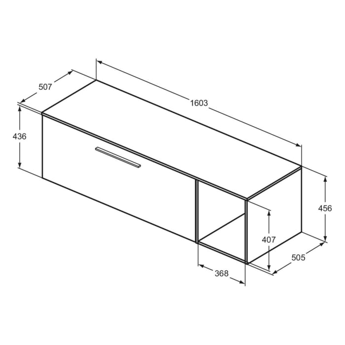 Ideal Standard i.life B Möbelpaket 160,3 cm