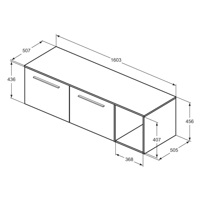 Ideal Standard i.life B Möbelpaket 160,3 cm
