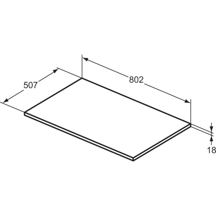 Ideal Standard i.life B Waschtischplatte 80,2 cm