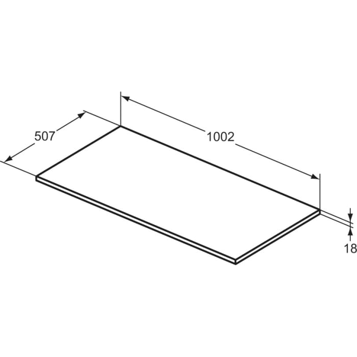 Ideal Standard i.life B Waschtischplatte 100,2 cm