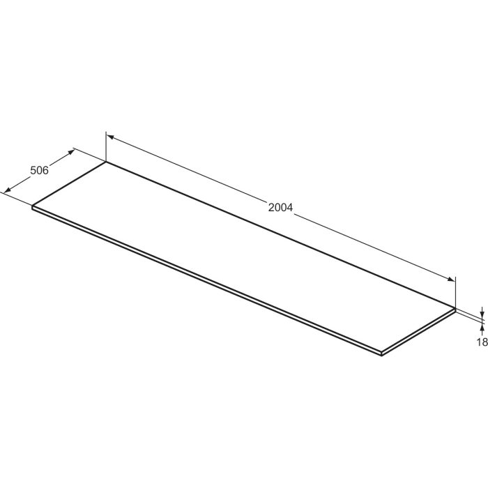 Ideal Standard i.life B Waschtischplatte 200,4 cm
