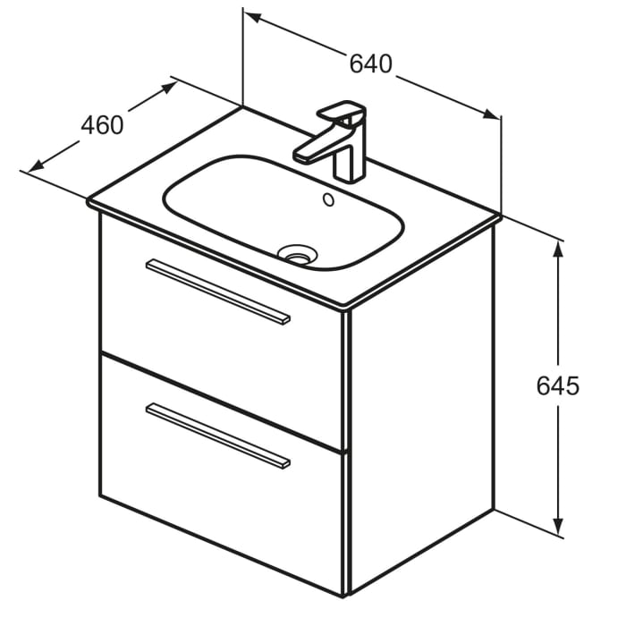Ideal Standard i.life A Möbelwaschtischpaket 60 cm