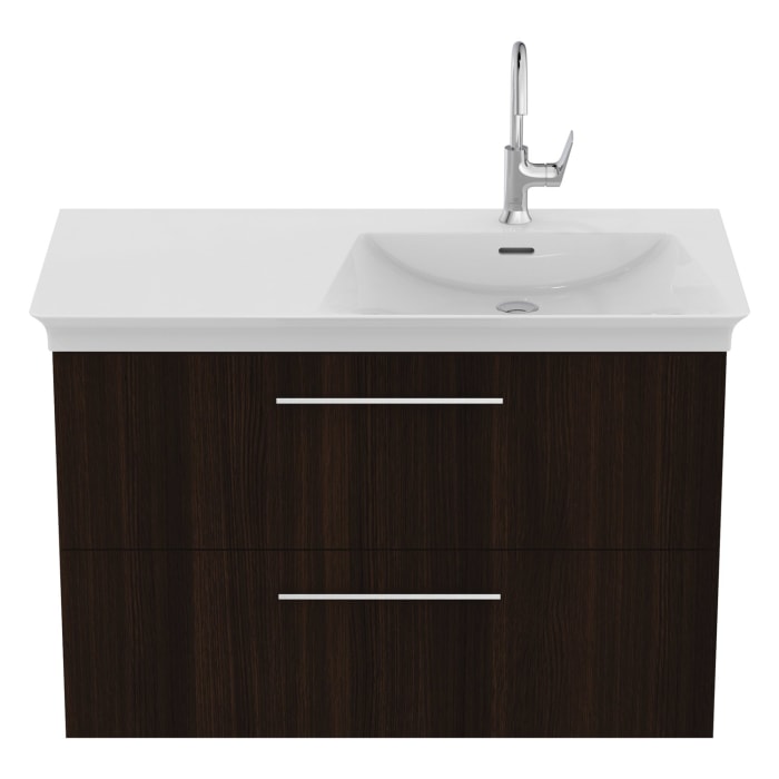 Ideal Standard i.life B Waschtischunterschrank 100 cm mit 2 Auszügen, asymmetrisch rechts