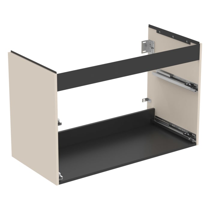 Ideal Standard i.life B Waschtischunterschrank 100 cm mit 2 Auszügen, asymmetrisch links