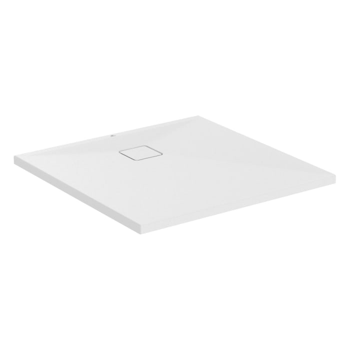 Ideal Standard Lastani Duschwanne 90 x 90 cm aus Sanitär-Acryl mit Polymer-Mineralgusskern (StoneTech™), Antirutsch-Oberfläche, bodenebener Einbau