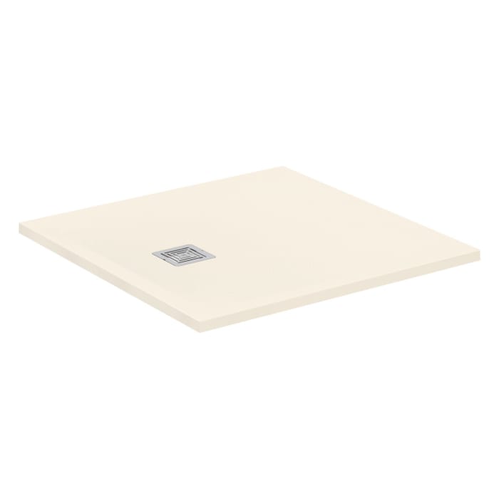 Ideal Standard Ultra Flat S + Quadrat-Brausewanne 90 x 90 cm, Ablaufposition: seitlich 25 cm