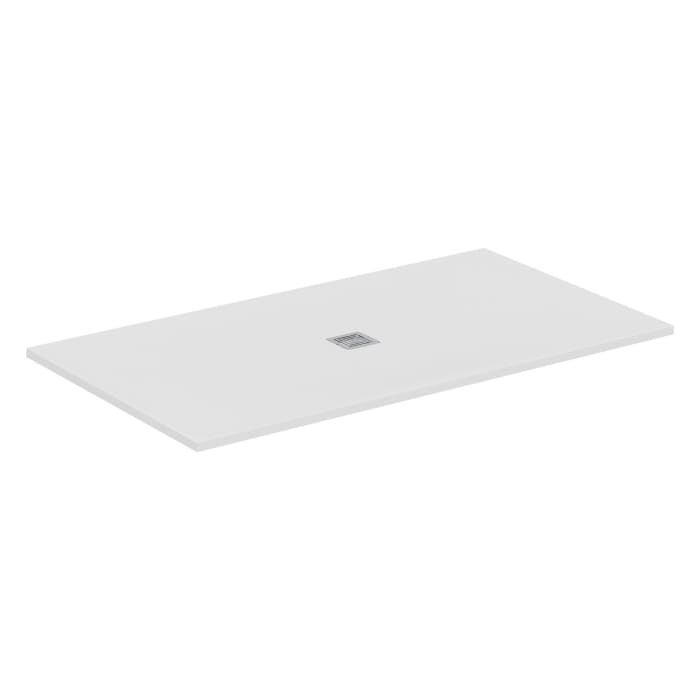Ideal Standard Ultra Flat S + Rechteck-Brausewanne 180 x 100 cm, Ablaufposition: zentriert