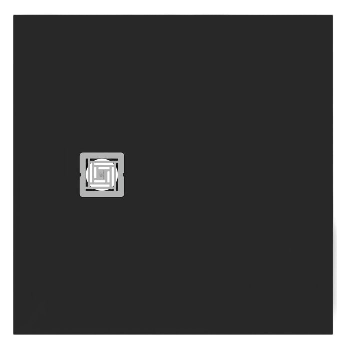 Ideal Standard Ultra Flat S + Quadrat-Brausewanne 90 x 90 cm, Ablaufposition: seitlich 25 cm