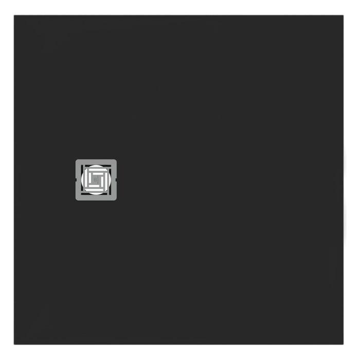 Ideal Standard Ultra Flat S + Quadrat-Brausewanne 100 x 100 cm, Ablaufposition: seitlich 25 cm