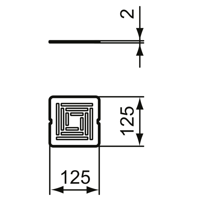 Ideal Standard Ultra Flat S + Ablaufabdeckung für Brausewannen