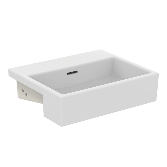 Ideal Standard Extra Halbeinbau-Waschtisch, ohne Hahnloch, 50 cm